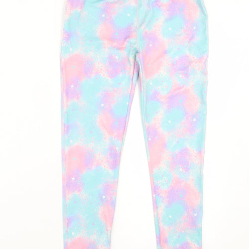 Dunnes Stores Girls Multicoloured Geometric Polyester Capri Trousers Size 10-11 Years Regular Pullover - Star Pattern