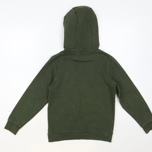 NEXT Boys Green Cotton Pullover Hoodie Size 9 Years Pullover - Skull