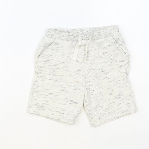 Matalan Boys Grey Cotton Sweat Shorts Size 3-4 Years Regular Drawstring