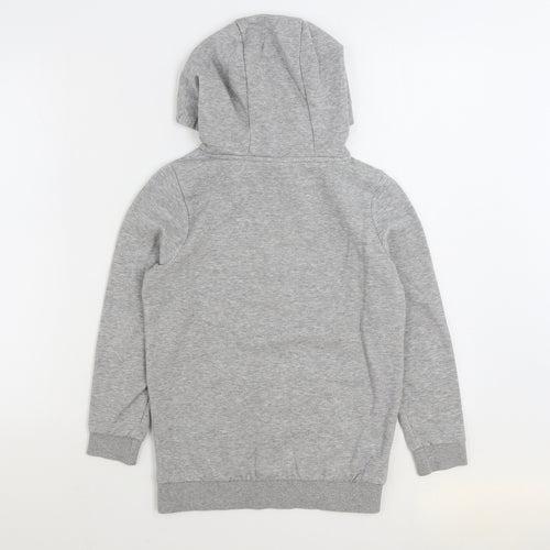 F&F Boys Grey Cotton Pullover Hoodie Size 9-10 Years Pullover - New York