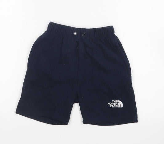 The North Face Boys Blue Cotton Sweat Shorts Size 7-8 Years Regular