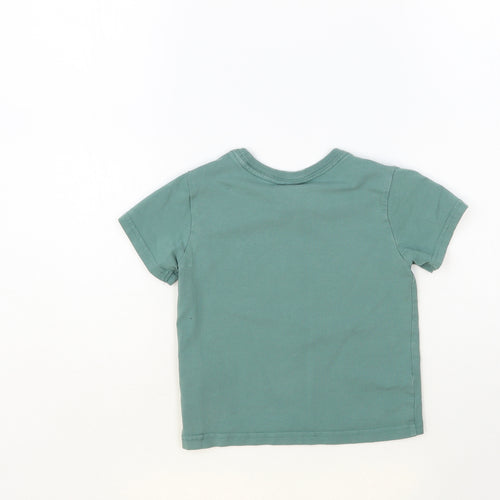 Tommy Bahama Boys Green Cotton Pullover T-Shirt Size 3 Years Crew Neck Pullover - Planets