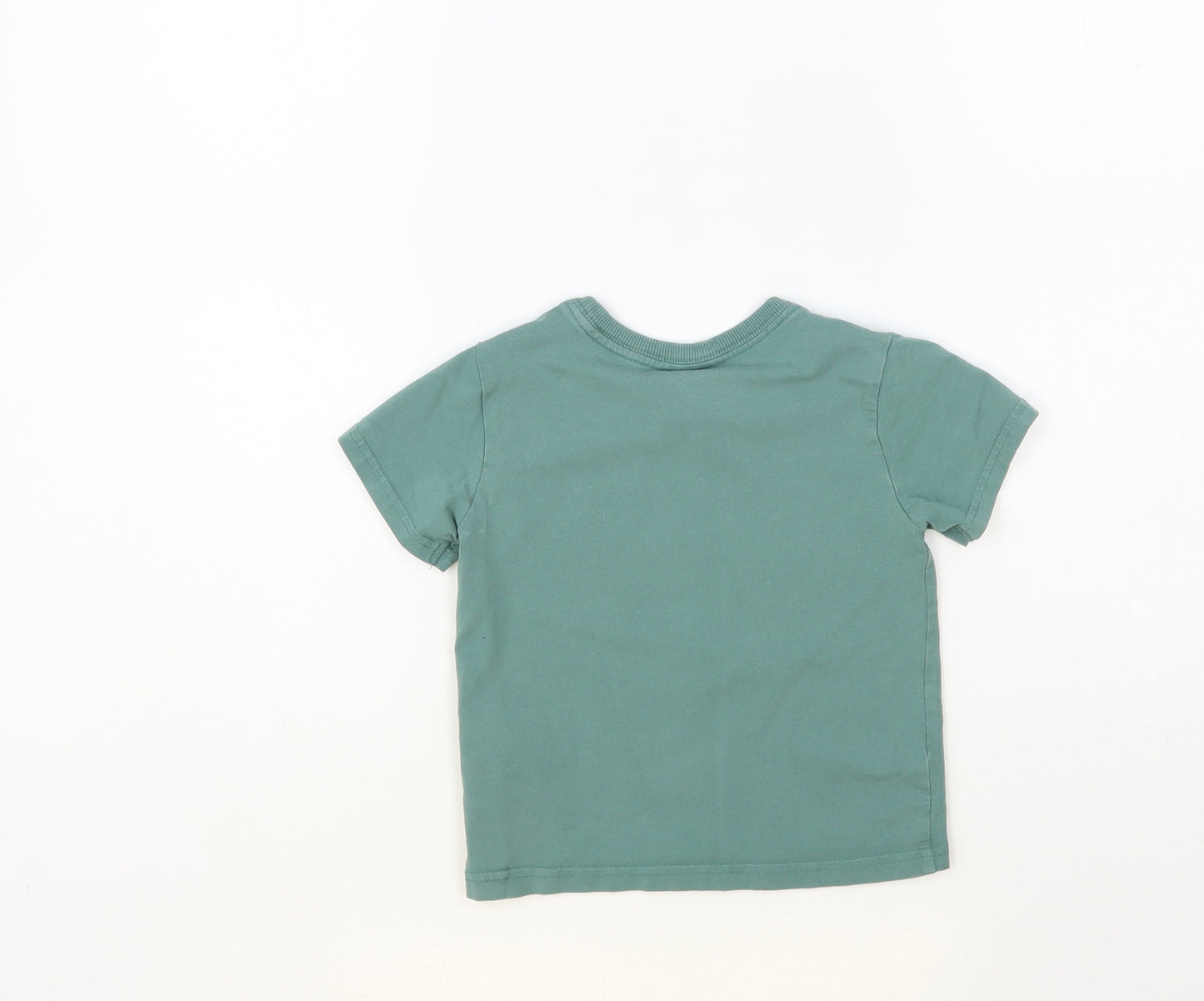 Tommy Bahama Boys Green Cotton Pullover T-Shirt Size 3 Years Crew Neck Pullover - Planets