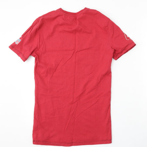 TU Mens Red Cotton T-Shirt Size S Round Neck - San Francisco 49ers