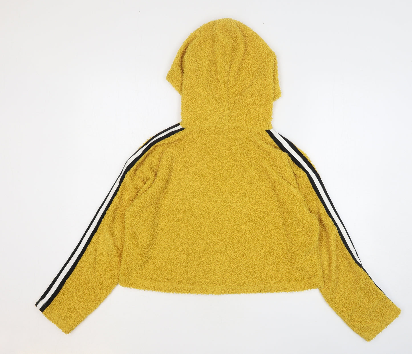 New Look Girls Yellow Polyester Pullover Hoodie Size 12-13 Years Pullover - Cropped