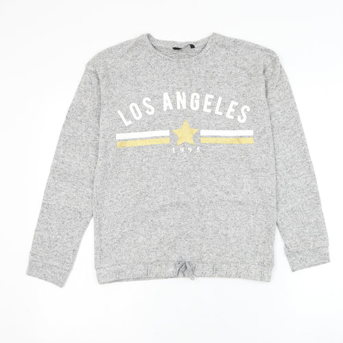 George Girls Grey Round Neck Viscose Pullover Jumper Size 12-13 Years Pullover - Los Angeles