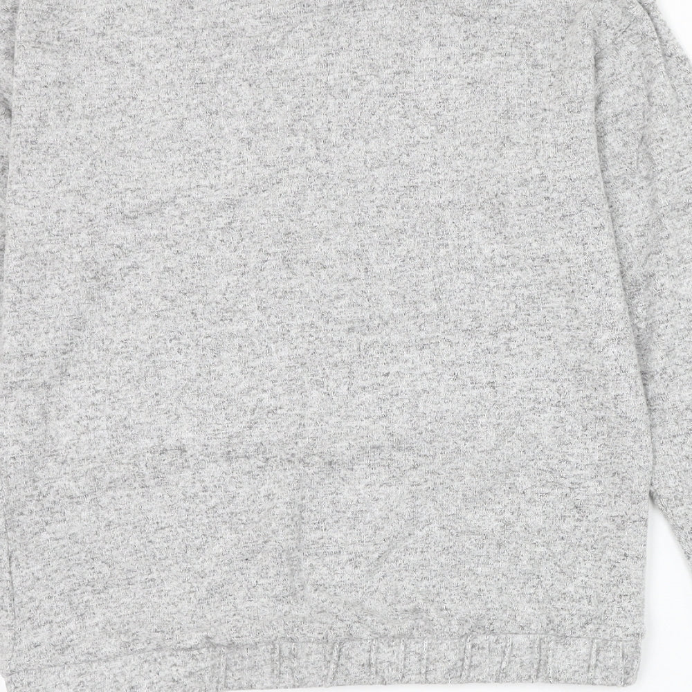 George Girls Grey Round Neck Viscose Pullover Jumper Size 12-13 Years Pullover - Los Angeles