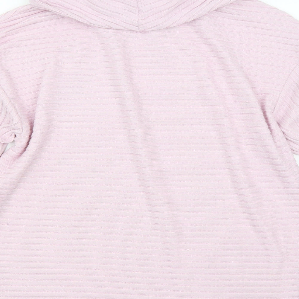 F&F Womens Pink Solid Polyester Top Pyjama Top Size 10