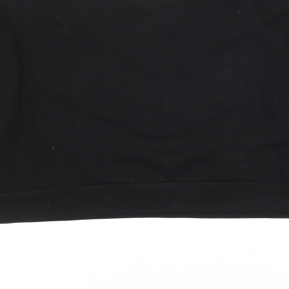 miss Evie Girls Black Colourblock Cotton Pullover Sweatshirt Size 9-10 Years