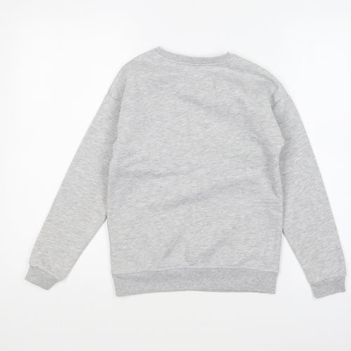 Primark Girls Grey Cotton Pullover Sweatshirt Size 9-10 Years Pullover - Stay Happy Be You