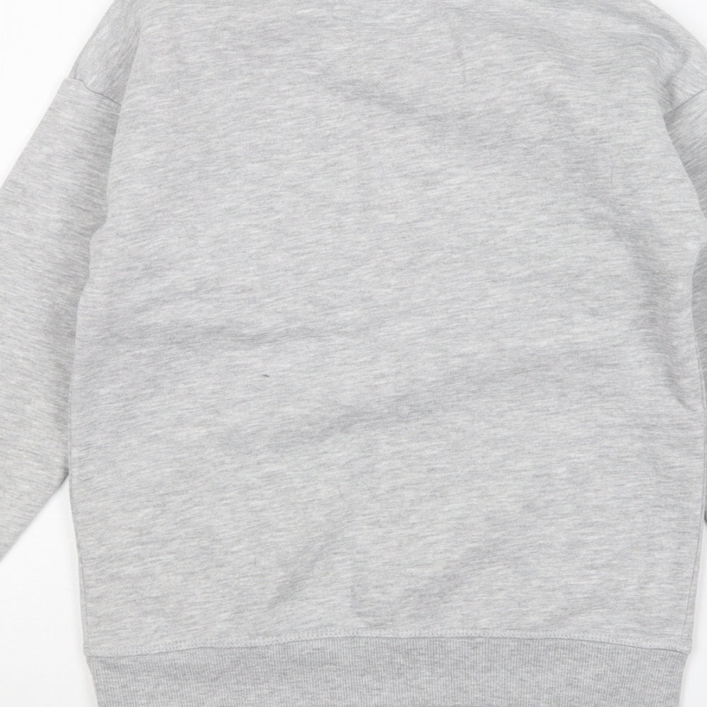 Primark Girls Grey Cotton Pullover Sweatshirt Size 9-10 Years Pullover - Stay Happy Be You