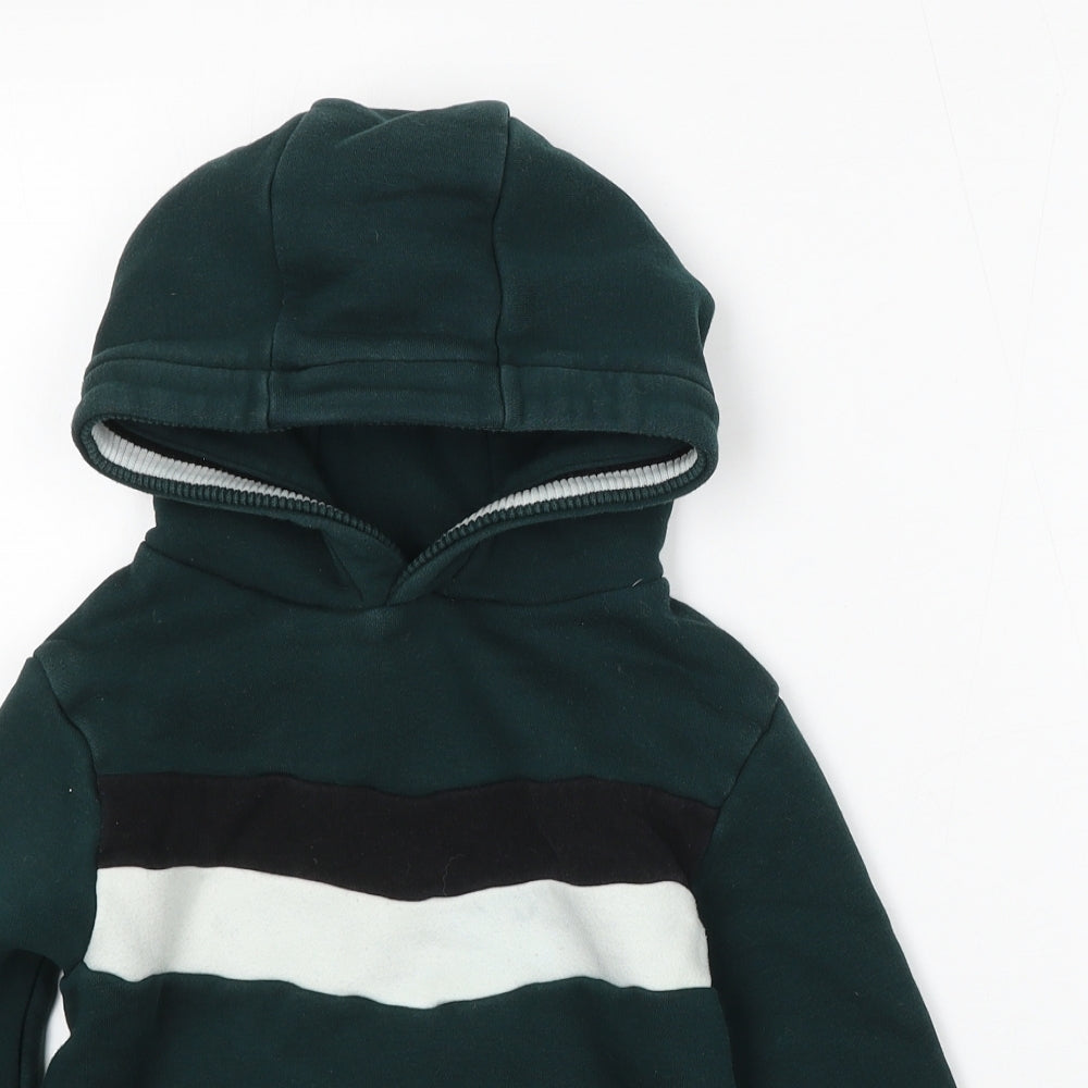 NEXT Boys Green Cotton Pullover Hoodie Size 6 Years - Stay Connected