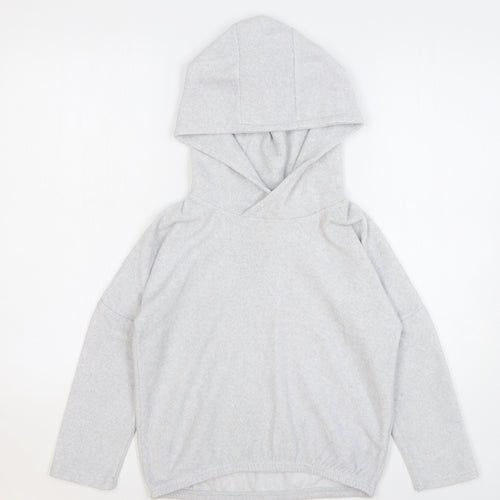 NEXT Girls Grey Polyester Pullover Hoodie Size 9 Years Pullover