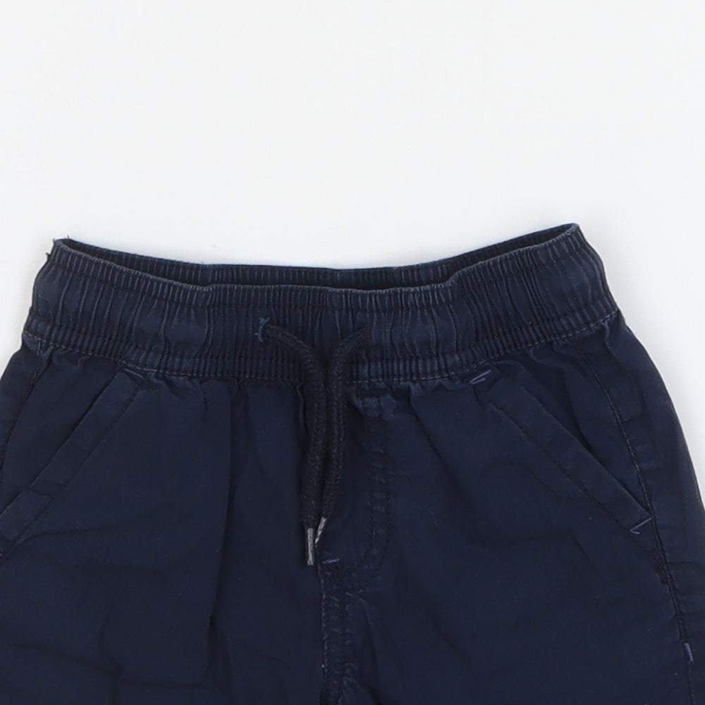 Lupilu Boys Blue Cotton Chino Shorts Size 3-4 Years Regular Drawstring