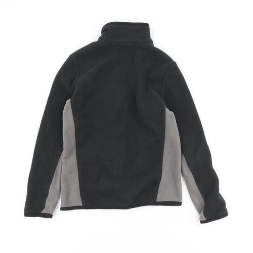 OXYLANE Boys Black Polyester Full Zip Sweatshirt Size 6 Years Zip