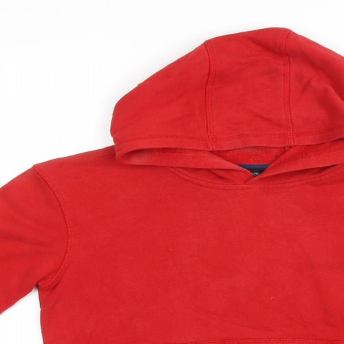 George Boys Red Cotton Pullover Hoodie Size 8-9 Years Pullover