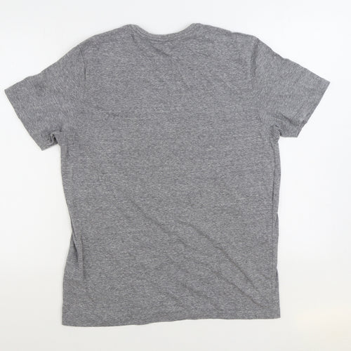 Matalan Mens Grey Polyester T-Shirt Size L Round Neck - Handmade Tools