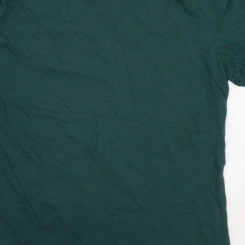 Primark Mens Green Cotton T-Shirt Size M Round Neck - Grumpy