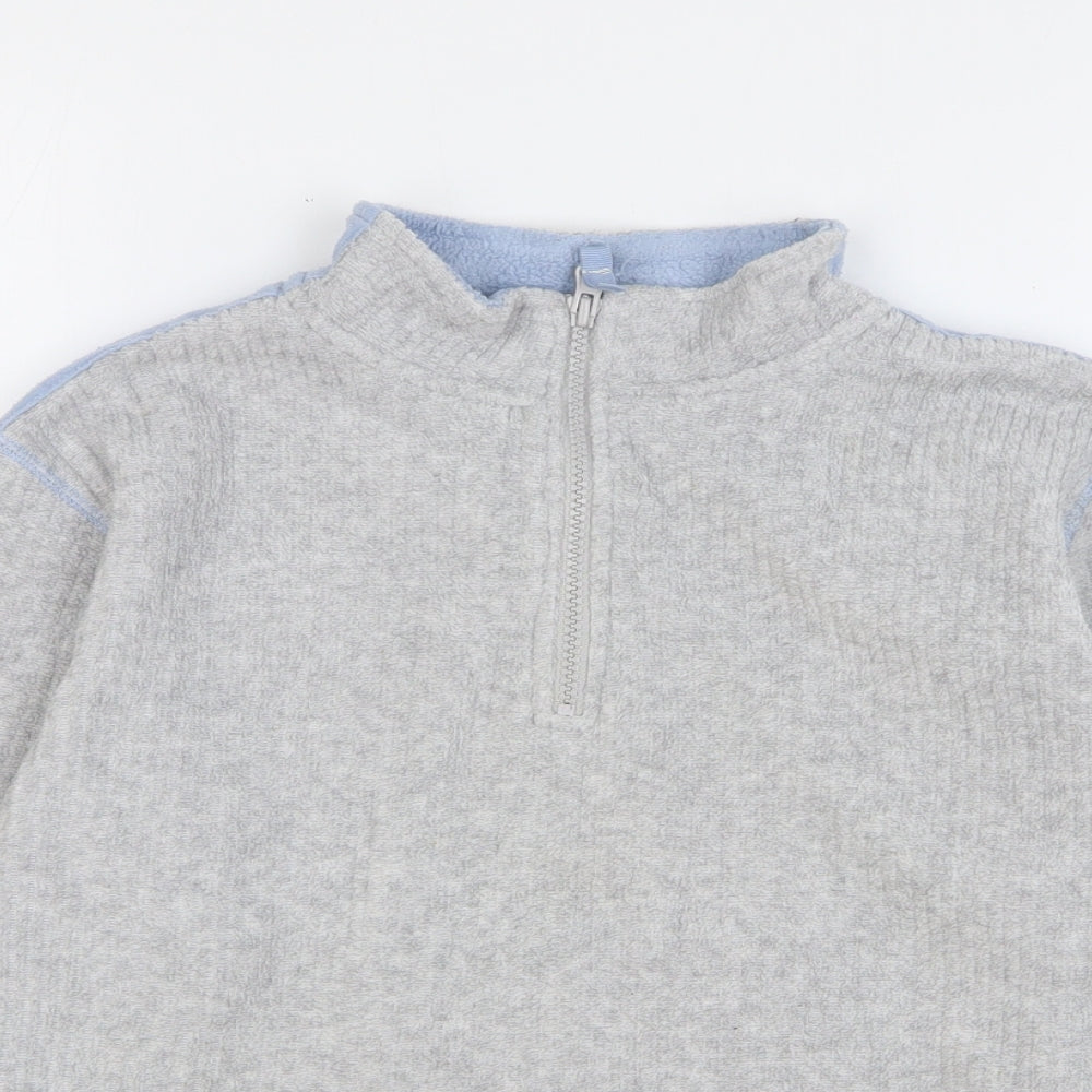 Ladybird Boys Grey Polyester Pullover Sweatshirt Size 9-10 Years Zip