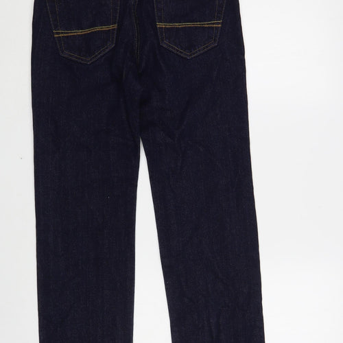 abercrombie kids Boys Blue Cotton Straight Jeans Size 12 Years Regular Button