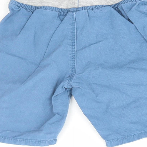Dunnes Stores Boys Blue Cotton Chino Shorts Size 2-3 Years Regular Drawstring