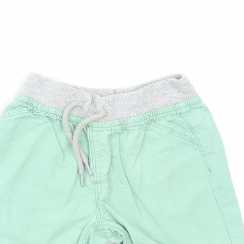 Dunnes Stores Boys Green Cotton Chino Shorts Size 2-3 Years Regular Drawstring