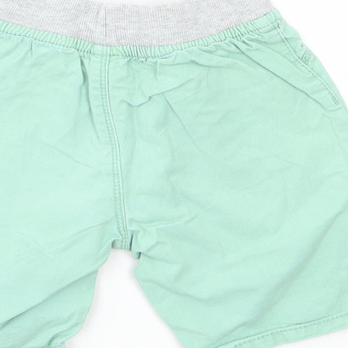 Dunnes Stores Boys Green Cotton Chino Shorts Size 2-3 Years Regular Drawstring
