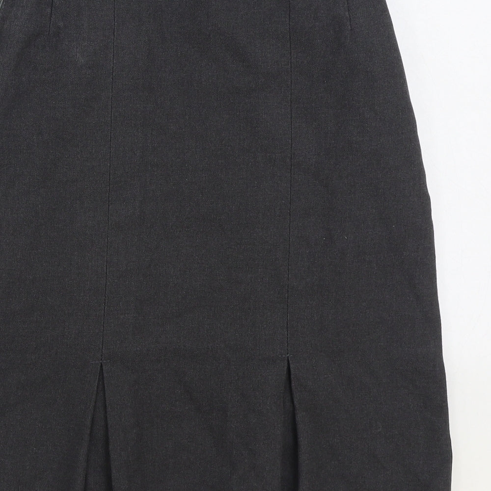 Bespoke Schoolwear Girls Grey Polyester Pleated Skirt Size 8-9 Years Regular Zip