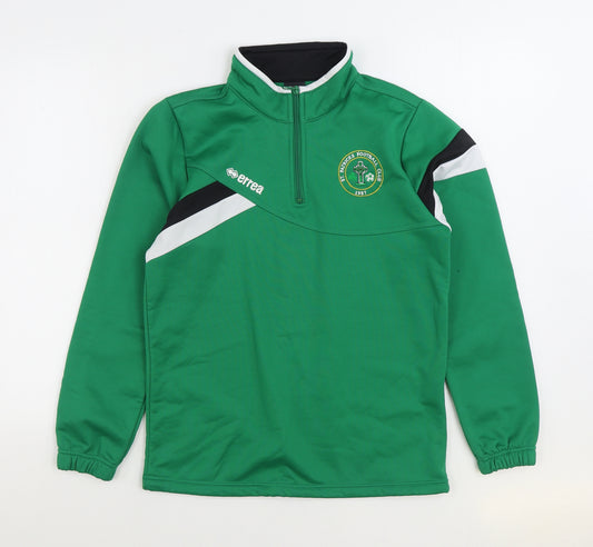 ERREA Mens Green Jacket Size XS Zip - St Patricks Football Club