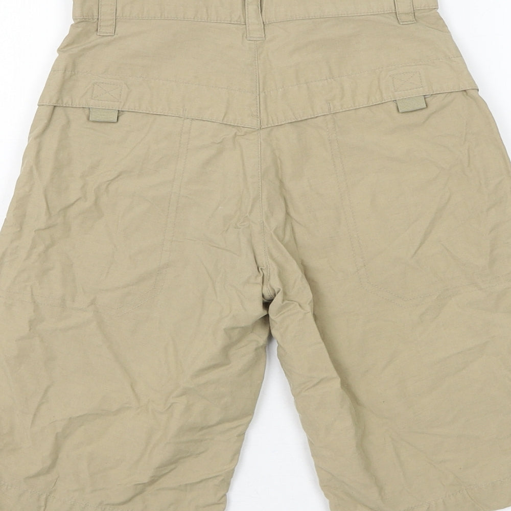 Cherokee Boys Beige Cotton Bermuda Shorts Size 8-9 Years Regular Zip