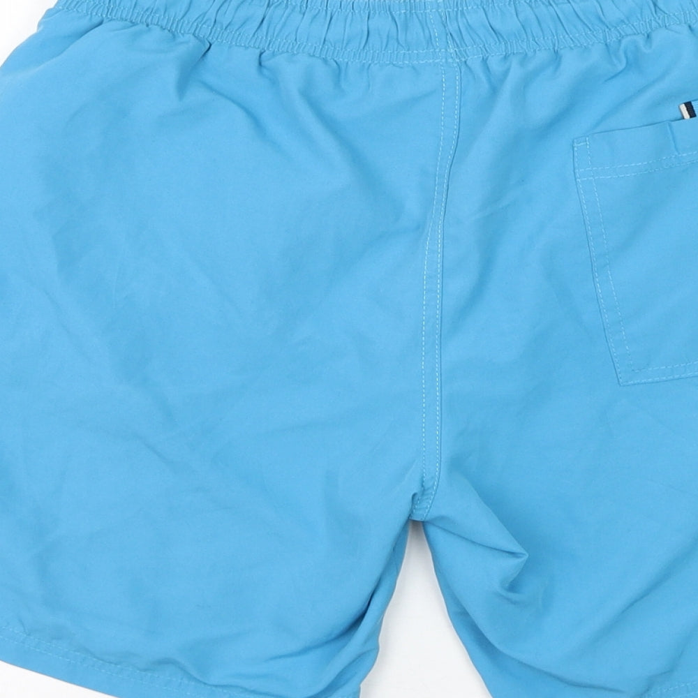 LC Waikiki Mens Blue Polyester Sweat Shorts Size S L8 in Regular Drawstring - Swimwear