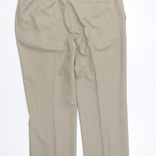 Farah Womens Beige Cotton Trousers Size 40 in L27 in Regular Button