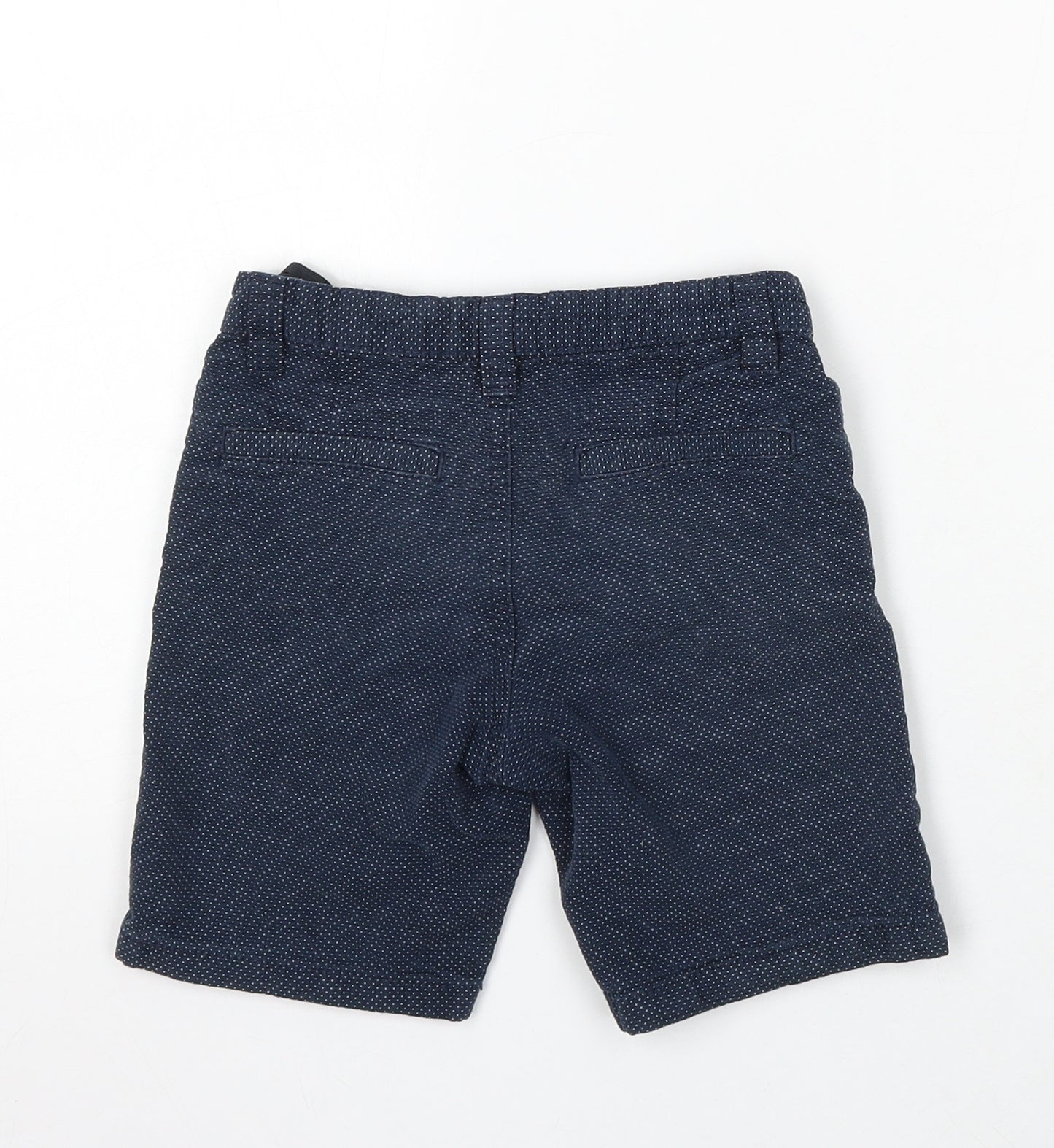 Denim & Co. Boys Blue Cotton Bermuda Shorts Size 5-6 Years Regular