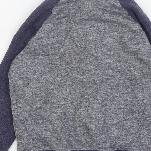 F&F Boys Blue Cotton Full Zip Sweatshirt Size 7-8 Years Zip