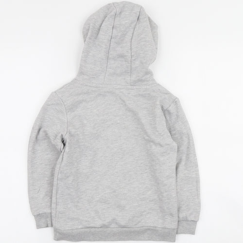 Dunnes Stores Boys Grey Cotton Pullover Hoodie Size 5-6 Years
