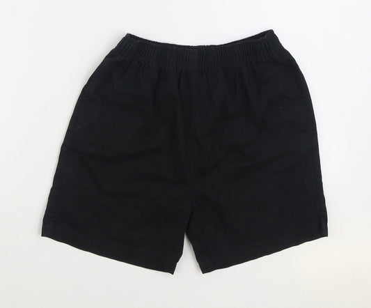 NEXT Boys Black Cotton Bermuda Shorts Size 13 Years Regular