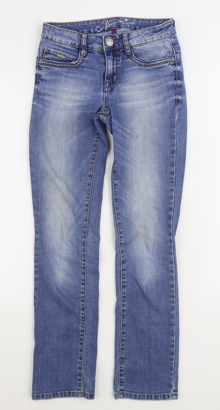 TOM TAILOR Womens Blue Cotton Skinny Jeans Size 25 in L28 in Regular Zip