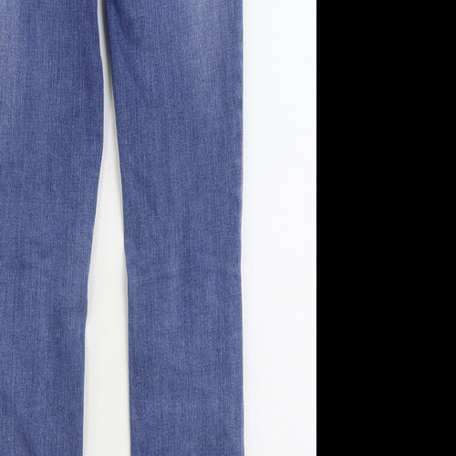 TOM TAILOR Womens Blue Cotton Skinny Jeans Size 25 in L28 in Regular Zip