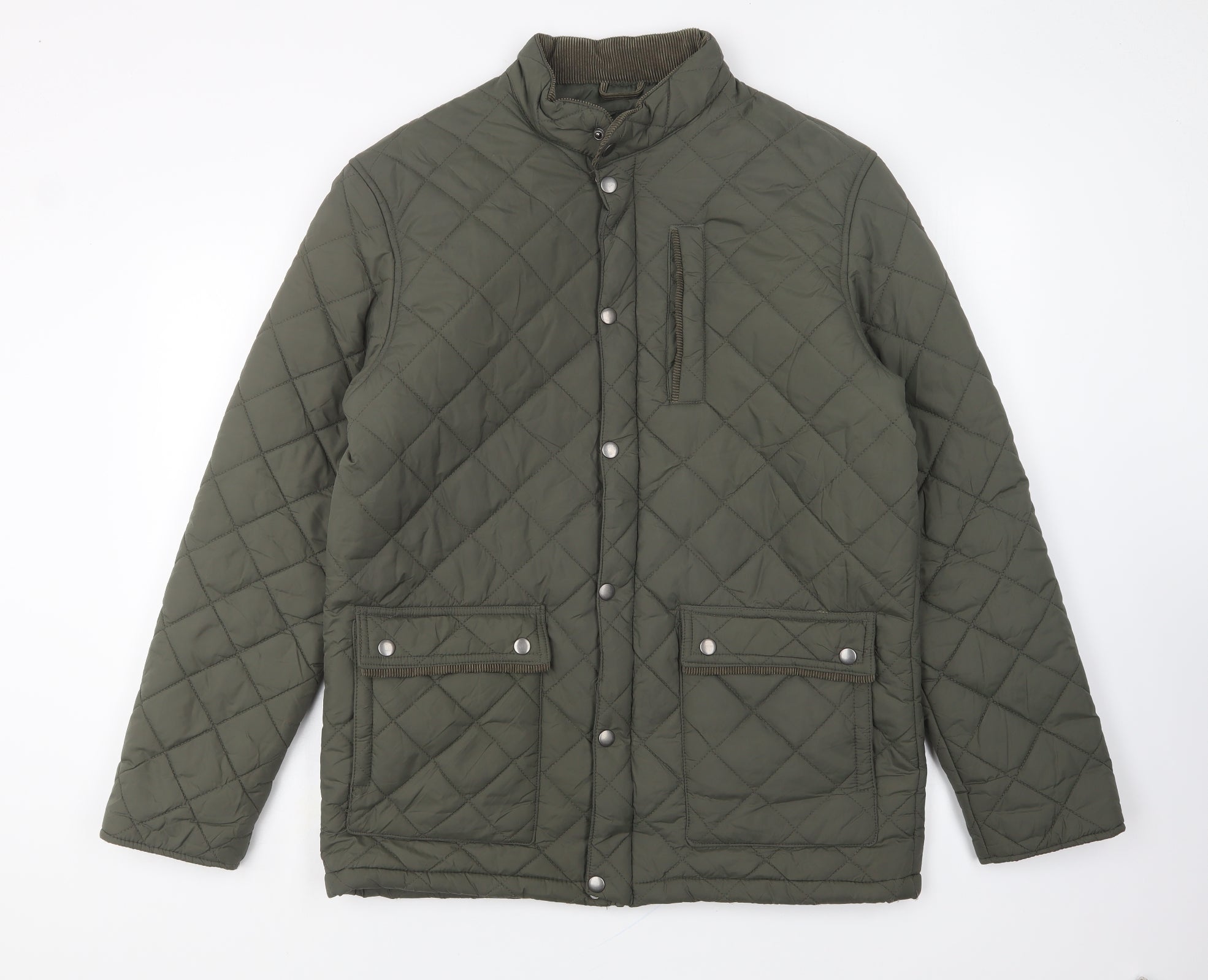 Cedar Wood State Mens Green Quilted Coat Size M Snap – Preworn Ltd