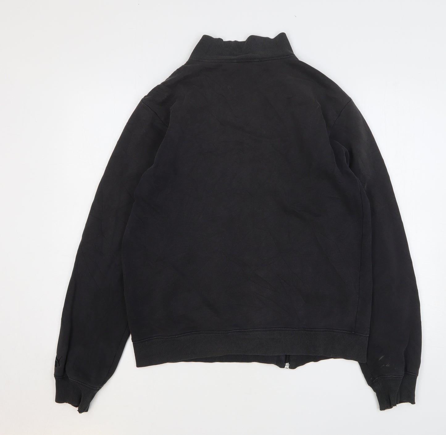 PUMA Mens Black Polyester Full Zip Sweatshirt Size M