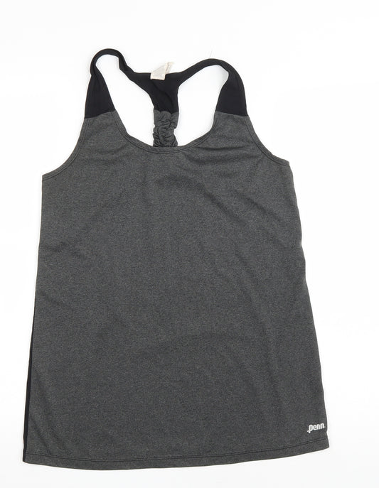 Penn Womens Grey Polyester Basic Tank Size M Scoop Neck Pullover