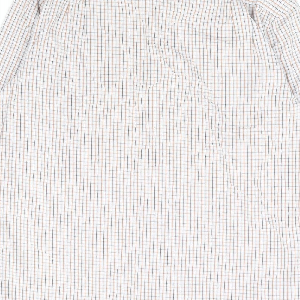 Daniel Hechter Mens Multicoloured Check Cotton Dress Shirt Size M Collared Button
