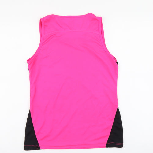 Karrimor Womens Pink Polyester Basic Tank Size 12 Round Neck Pullover