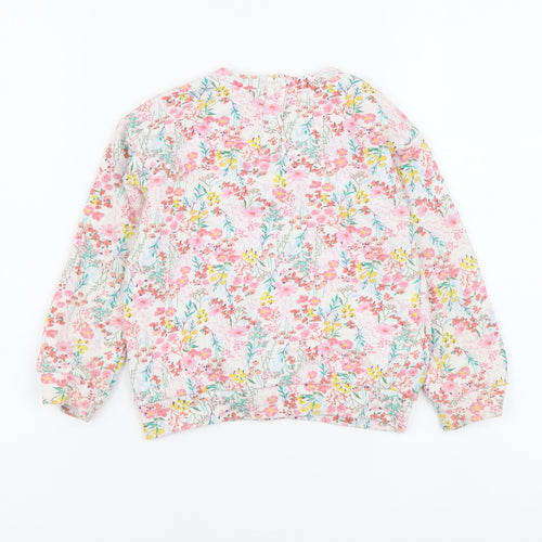 Willow Girls Multicoloured Floral Cotton Pullover Sweatshirt Size 2-3 Years Pullover