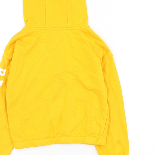 Primark Girls Yellow Cotton Pullover Hoodie Size 8-9 Years Pullover - New York City