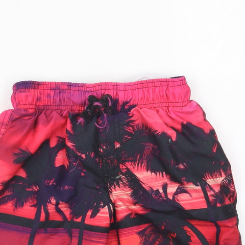 Primark Boys Pink Polyester Sweat Shorts Size 7-8 Years Regular Drawstring - Swim Shorts