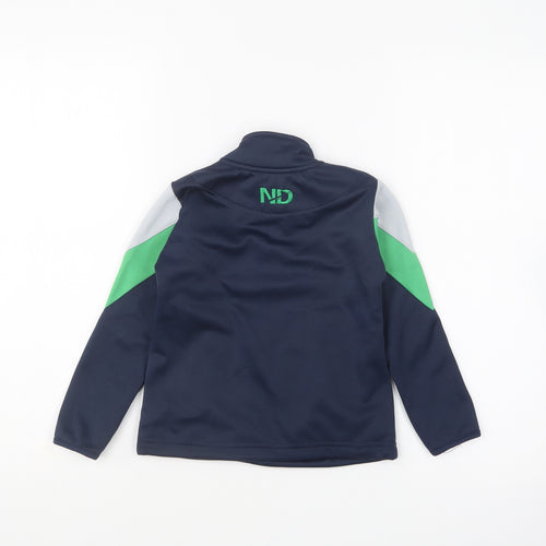 ND Sports Boys Blue Polyester Pullover Sweatshirt Size 3-4 Years Zip