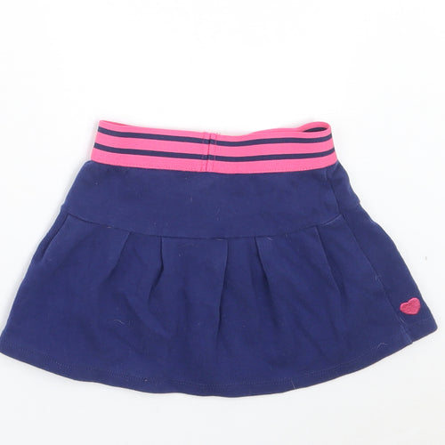 Peppa Pig Girls Blue Cotton A-Line Skirt Size 2 Years Regular Pull On - Peppa Pig