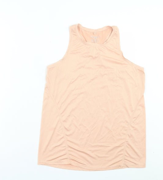 Primark Womens Pink Polyester Basic Tank Size S Scoop Neck Pullover