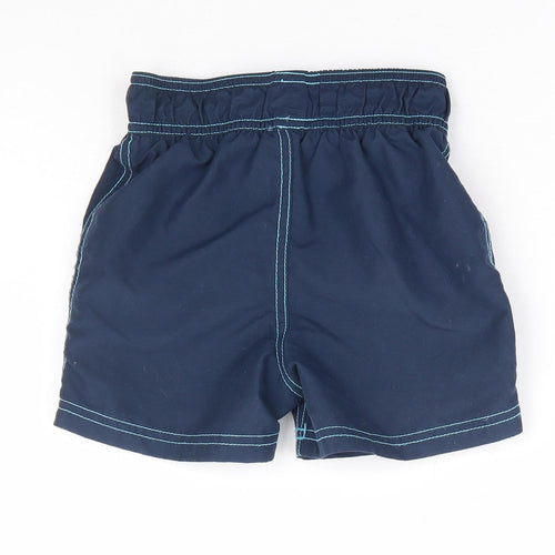 George Boys Blue Polyester Sweat Shorts Size 4-5 Years Regular Drawstring - Swim Short